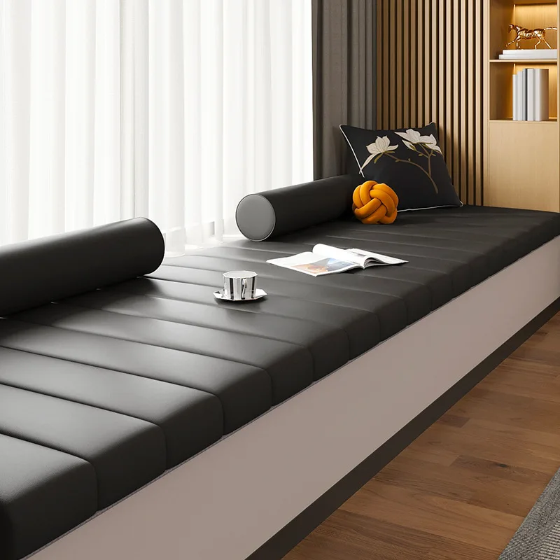 

scratch leather soft bay window mat, sill cushion, bedroom balcony universal