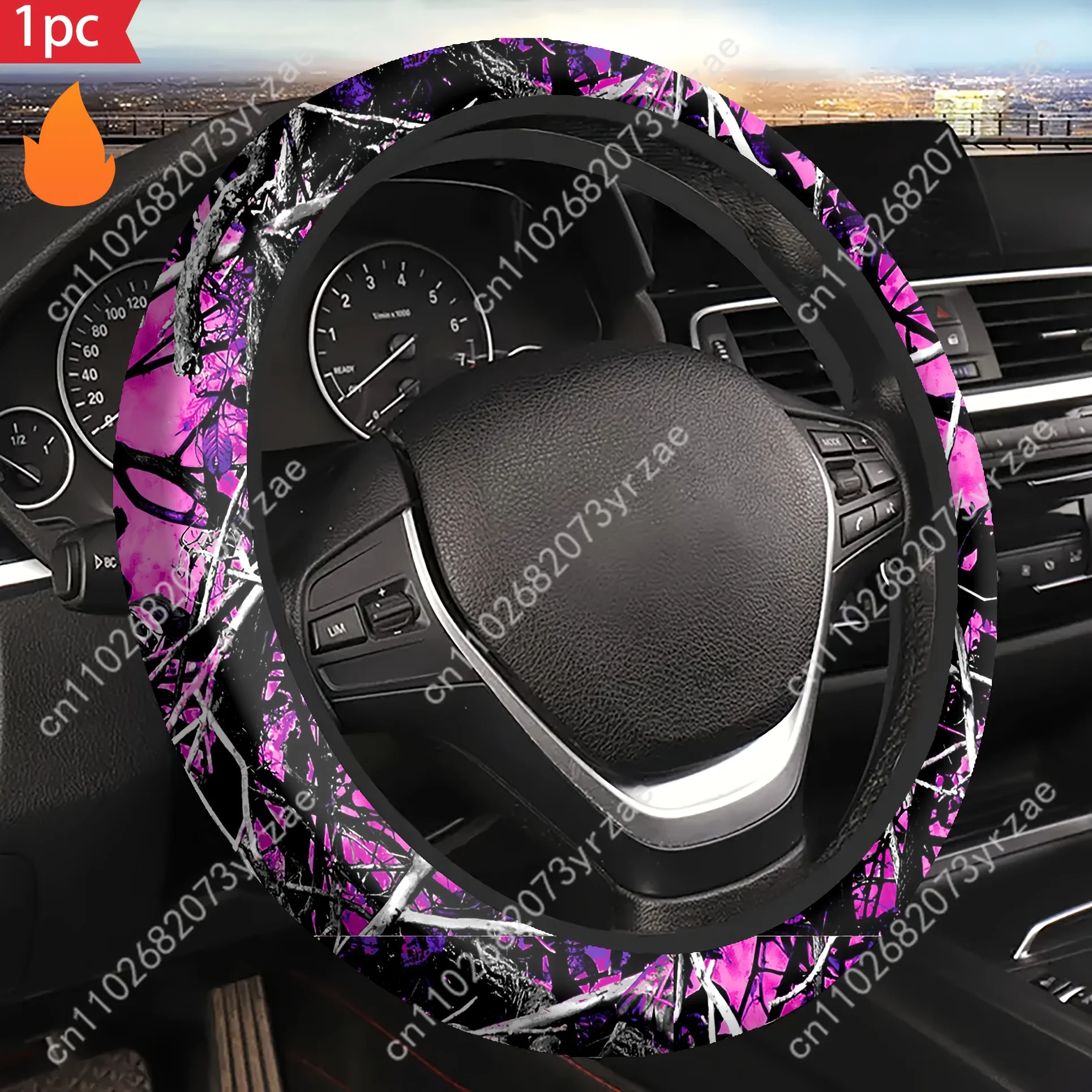 

Stylish Bohemian Car Steering Wheels Cover Universal Type Environmental Friendly Comfortablenon-slip Steering Wheel Wrap