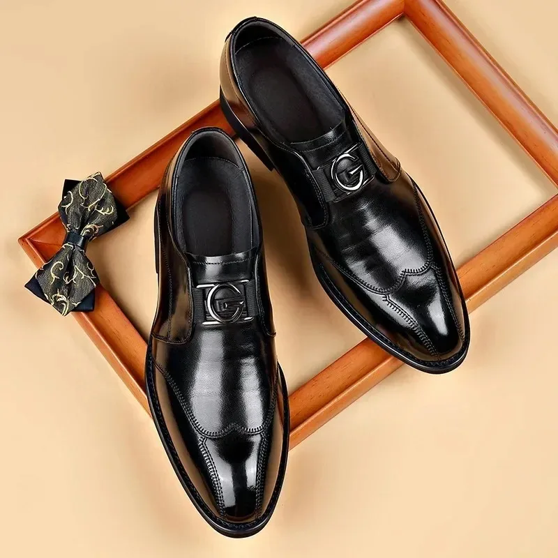 Large Size48 Men Shoes Classic Business Dress Shoes Retro Oxford Footwea Luxury Wedding Shoe Casual Leather Shoes Zapatos Hombre