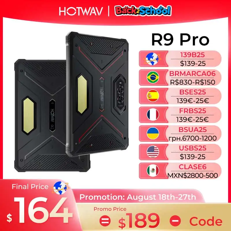 Прочный планшет HOTWAV R9 Pro