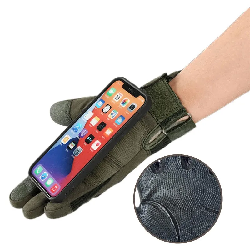 Luvas táticas para motocicleta, luvas para ciclismo, esporte, escalada, paintball, tiro, caça, equitação, esqui, dedos inteiros
