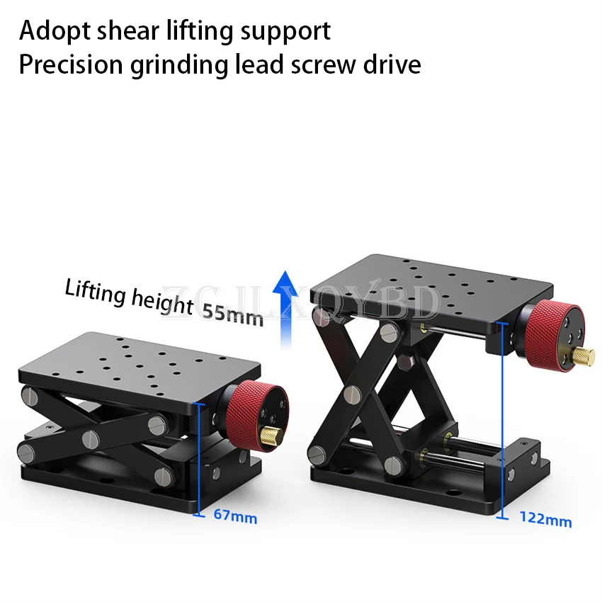 High-precision Z-axis Scissors Lifting Platform Woodworking Displacement Lifting Platform Small Manual Laboratory Lifting Table