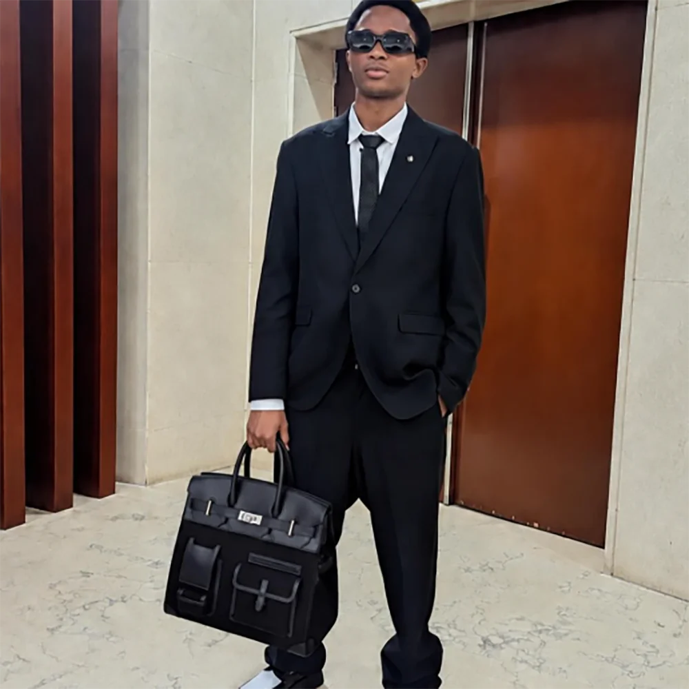 Timeless Black Men Suit Flattering Single Breasted Blazer Daily Office Business 2 Piece Jacket+Pants Wedding Groomsmen Tuxedos