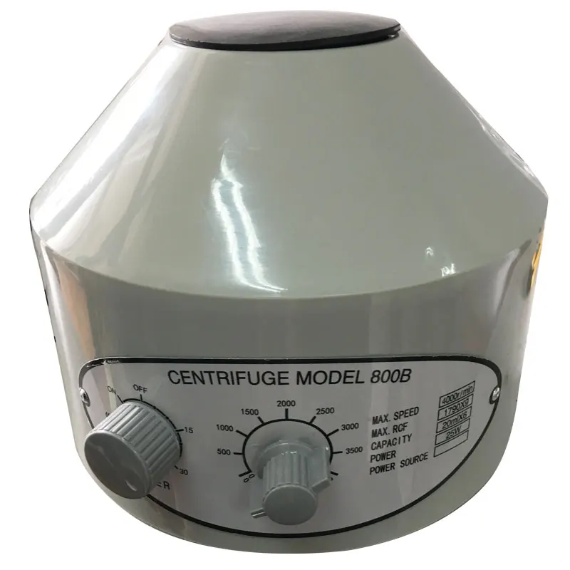 

20ml×6 Laboratory Centrifuge 800B Scientific Equipment 4000 rpm PRP Centrifugal Machine for Blood Bank Cell washer Gel Card