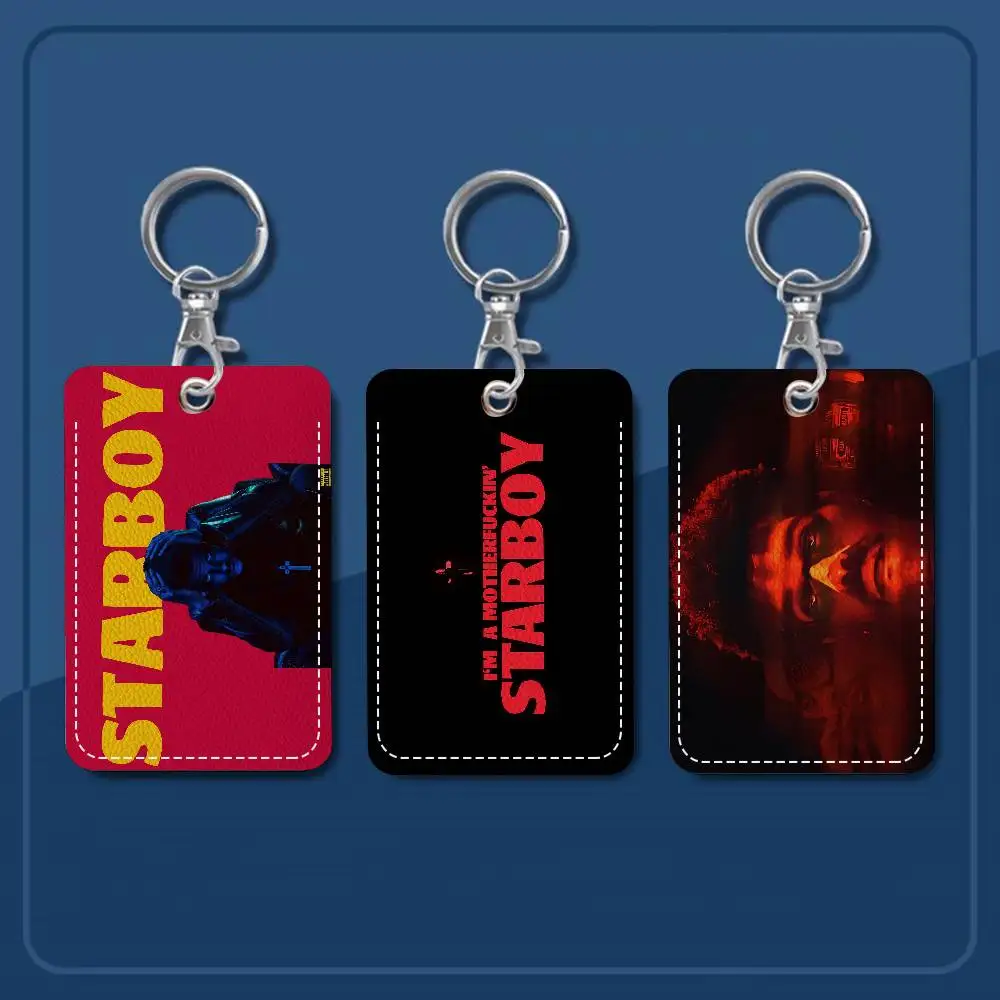 سلسلة المفاتيح W-Weeknd H-Hurry Up Tomorrow مع حامل بطاقة الوصول، وبطاقة الحافلة وبطاقة الهوية وبطاقة البنك