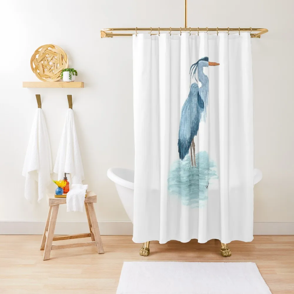 

Blue Heron Shower Curtain Modern Accessory Bathrooms Bathroom Accessory For The Bathroom Funny Shower Curtain