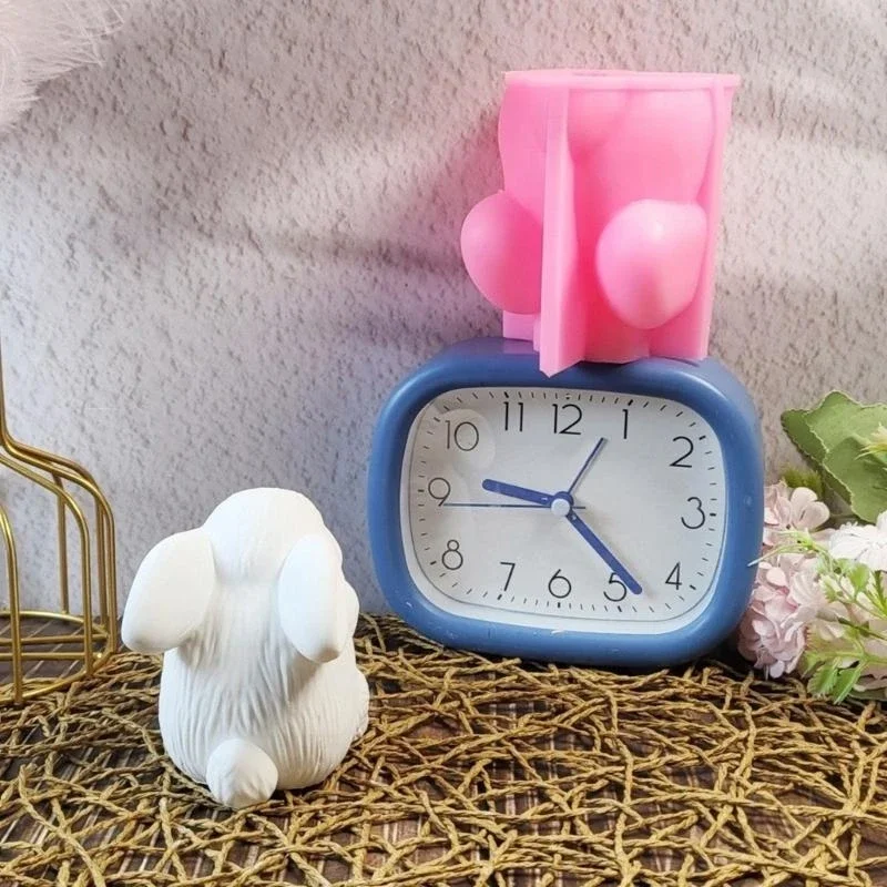 

Bunnies Animal Statue Silicone Molds for Handmade Soap Epoxy Resin Silicone Molds for Art Craft Project Y5GB