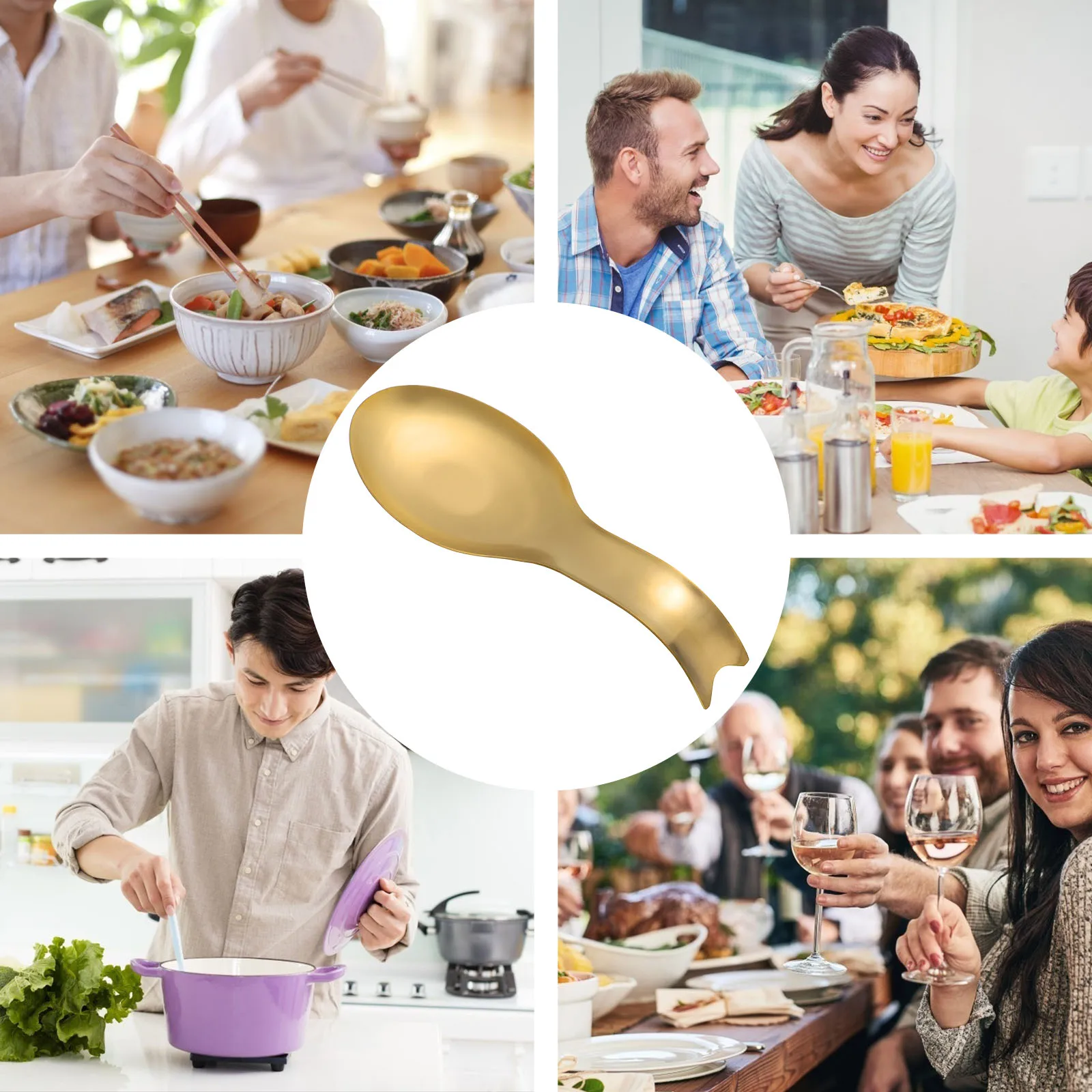 

Spoon Rest Holder Stainless Steel Soup Ladle Spoon Rack Utensil Organizer Tableware Stand Wall Mounted Kitchen Storage