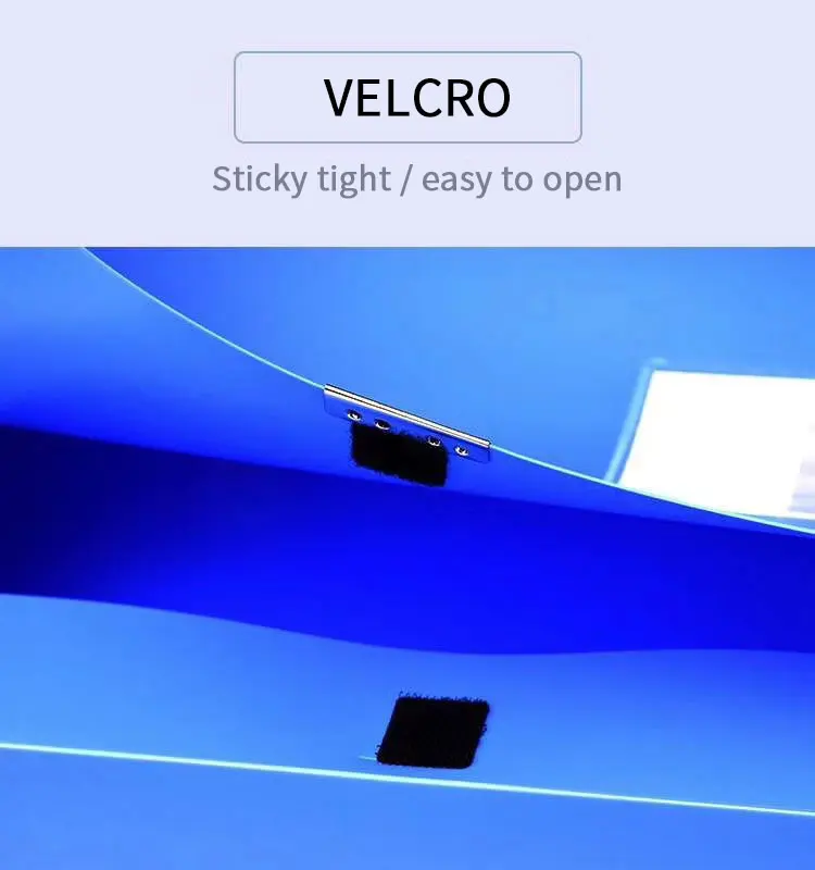 3 Pcs Customizable 7.5cm File Folder Box Storage Organizer PP A4 File Box For Office Home