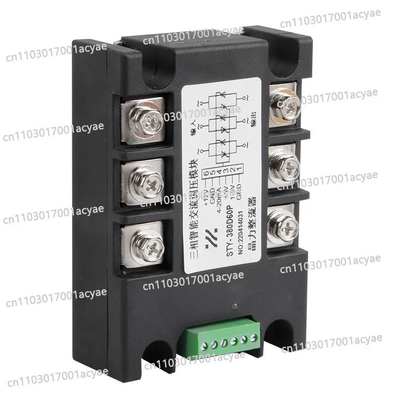 Temperature and dimming, intelligent AC voltage regulation module STY100ASTY-380D75P 4-20MA 0-10V