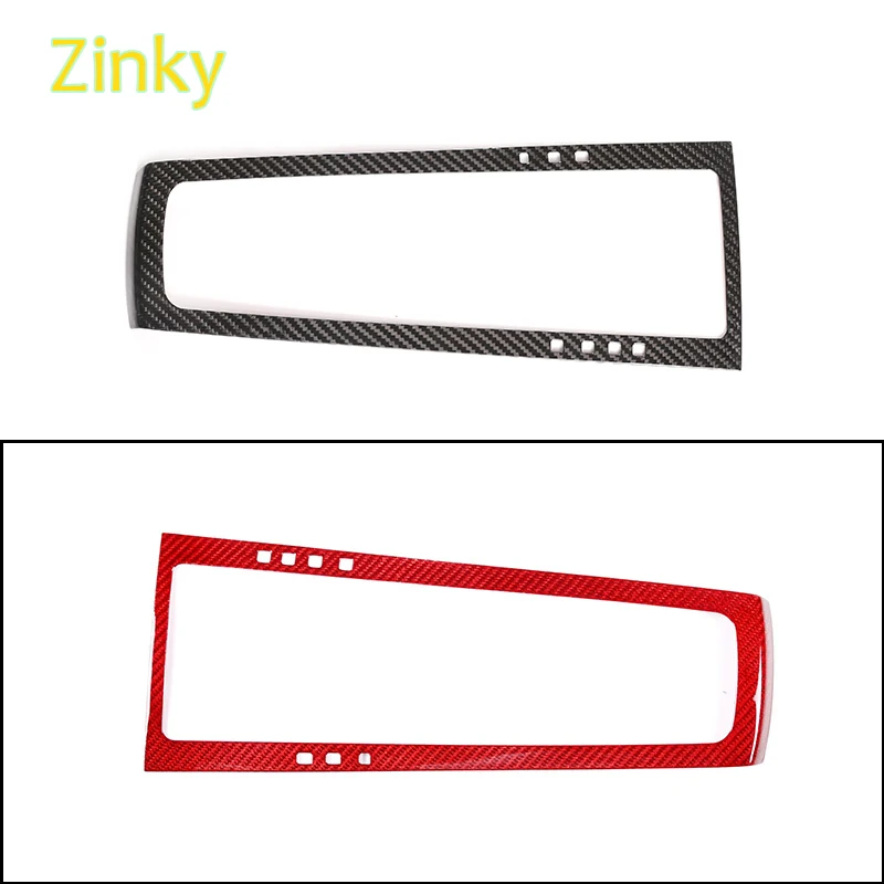 

Real Carbon Fiber Car Center Console Gear Shift Panel Frame Cover Protective Trim for Porsche Macan 2014-2021 LHD Accessories