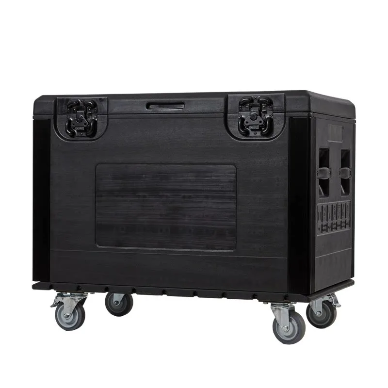 PE Plastic Flight Case with Wheels for Stage Equipment Cable Storage Toolbox