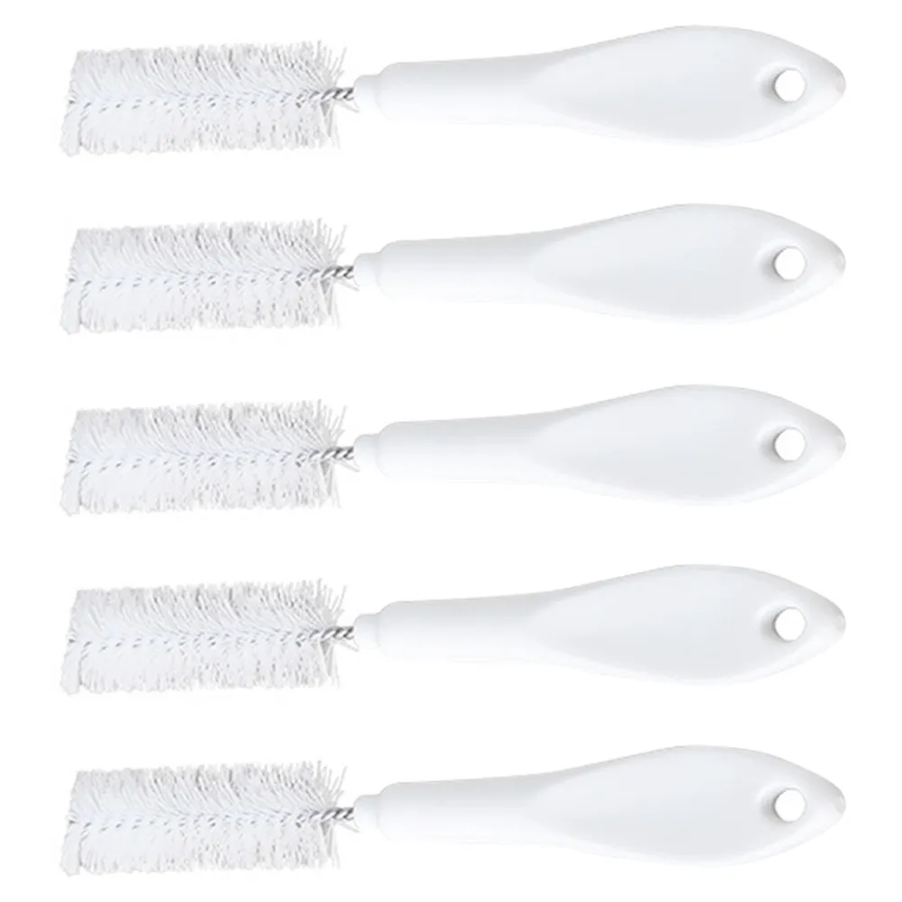 5Pcs Coffee Machine Brush Long Handle Cup Brush for Deep Cleaning Mugs Kitchenware Wall Mounted Premium Bpa Free Dead Zone Free