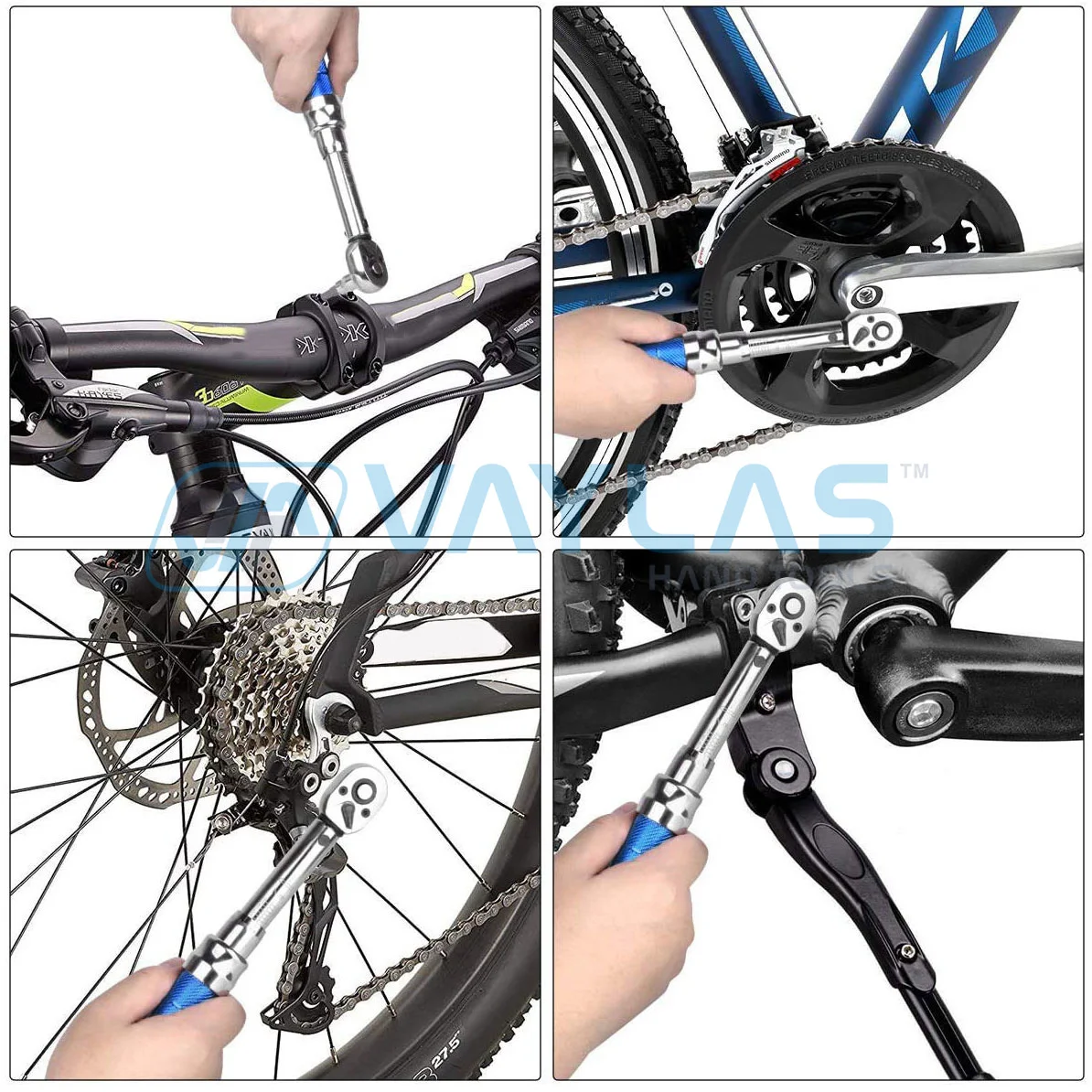 Imagem -06 - Chave de Torque de 214n.m 525n.m Chave de Soquete de Catraca Bidirecional Ferramenta Manual de Torque Predefinida Ajustável para Reparo de Carro e Bicicleta