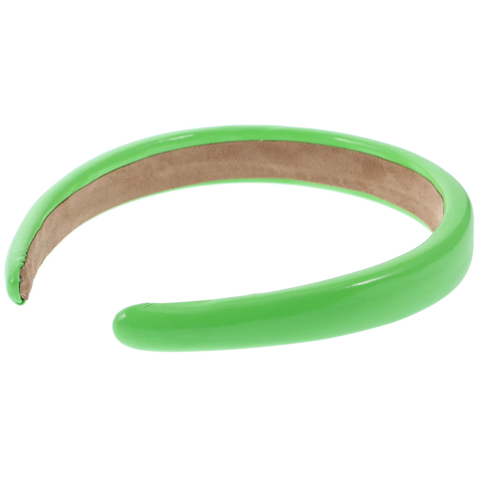

Glossy PU Headbands Non Slip Wide Brim Hair Bands Women Hoop Accessory Solid Color Gifts Birthday Daily Wear Stylish