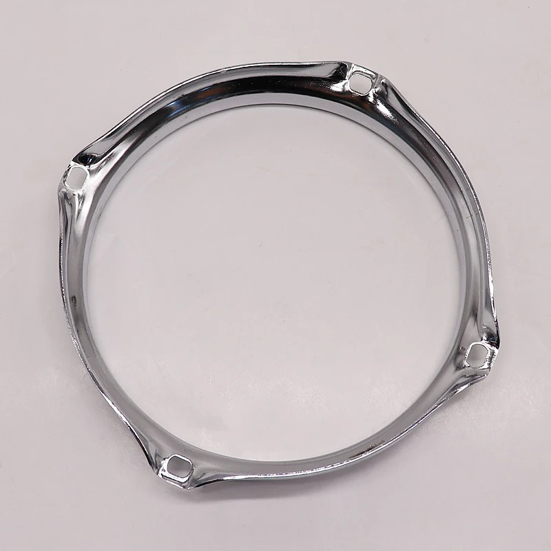 6 Inch 4 Hole Drum Hoop 1.5mm Thickness Black&Silver Alloy Drum Rim For 6'' Snare Drum Percussion Instrument Parts