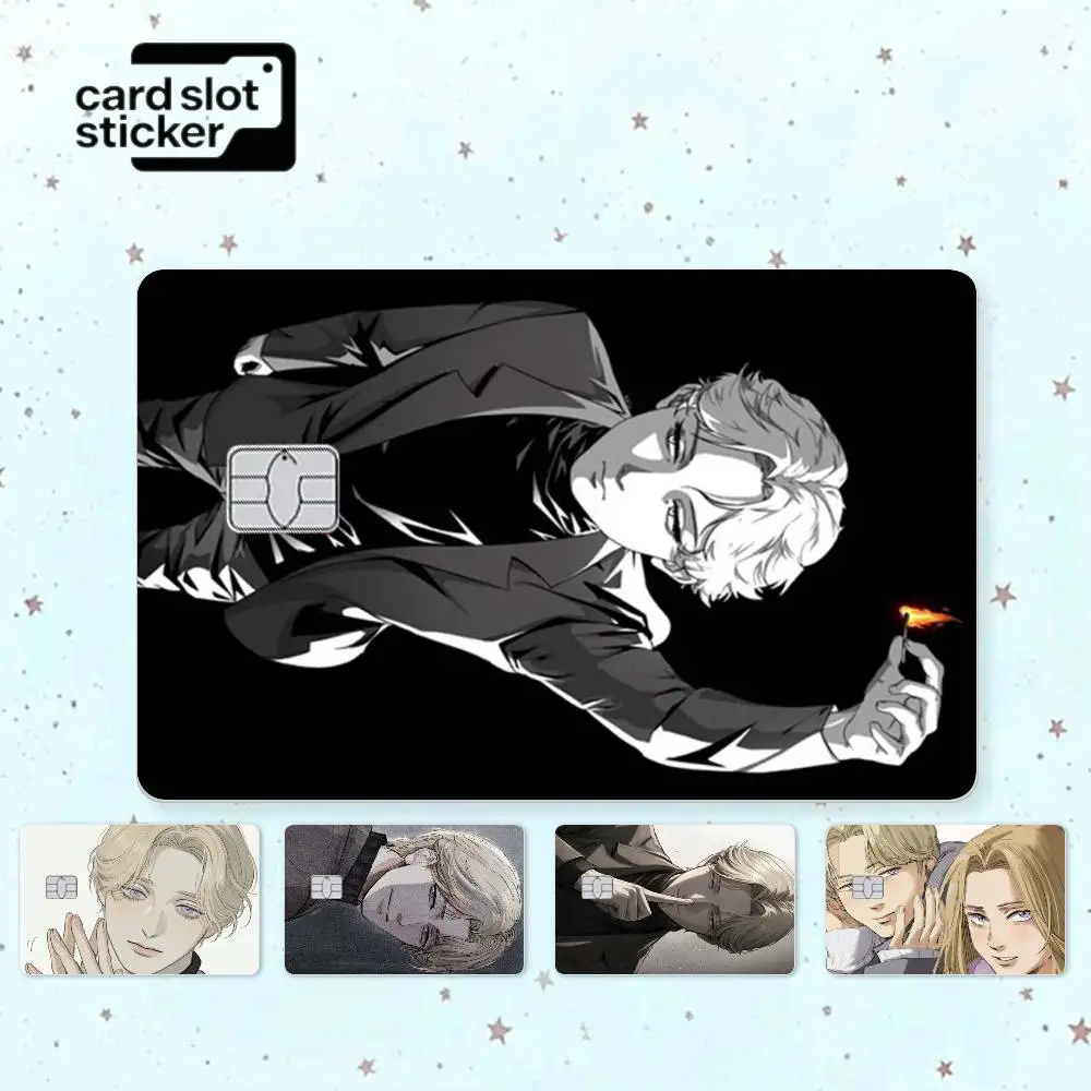 Anime Johan Liebert Monster  Credit Card HD Stickers Small Chip Waterproof Sticker Game Card Decal Gift