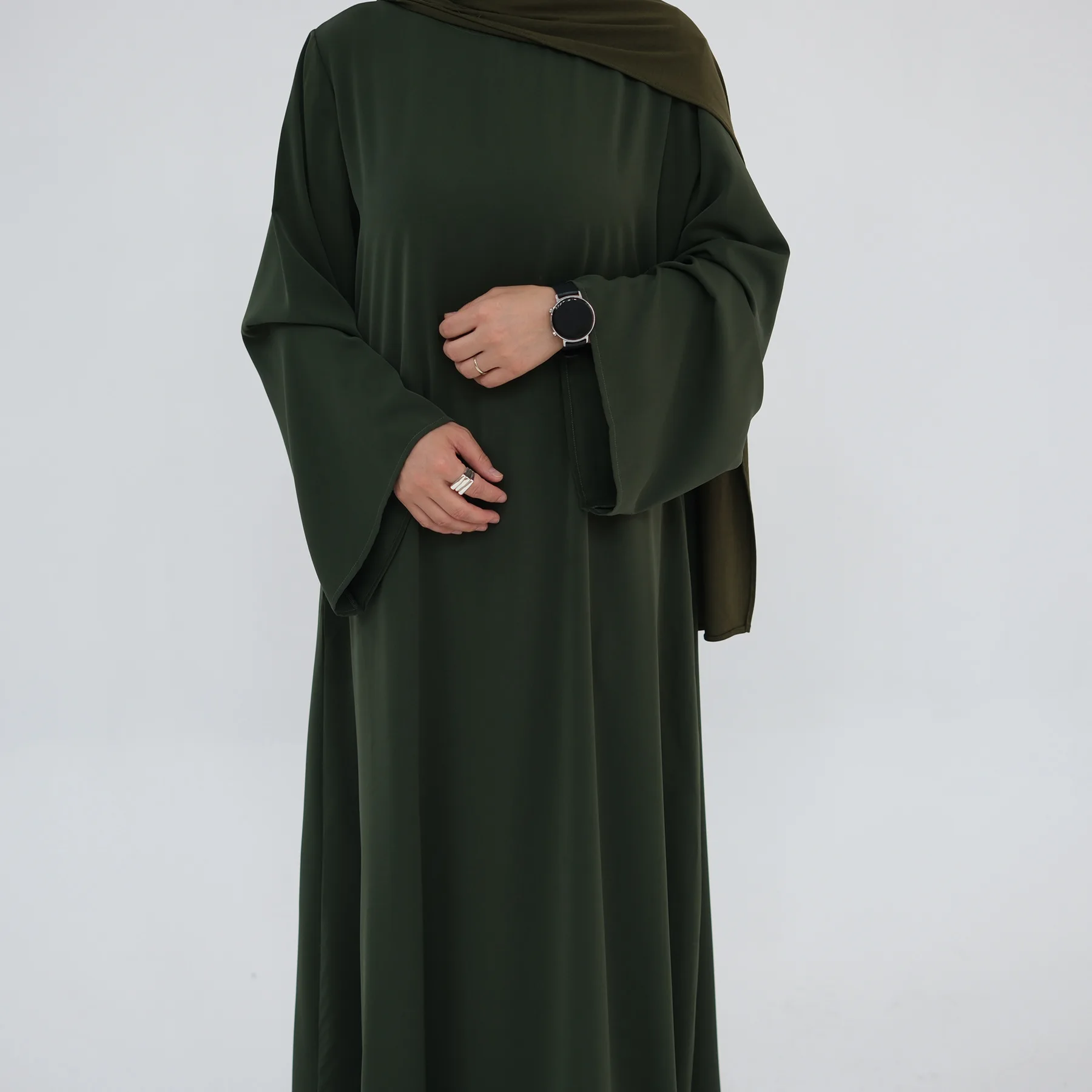 

Dubai Modest Women Abaya Muslim Dress Belted Robe Turkey Kaftan Arabic Clothing Caftan Arab Jalabiya Musulmane Femme Vestidos