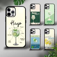 Hugo Spritz Cocktail Phone Case For iPhone 16 15 14 13 12 11 Pro Xs Max Mini Plus Celulares Hard Funda