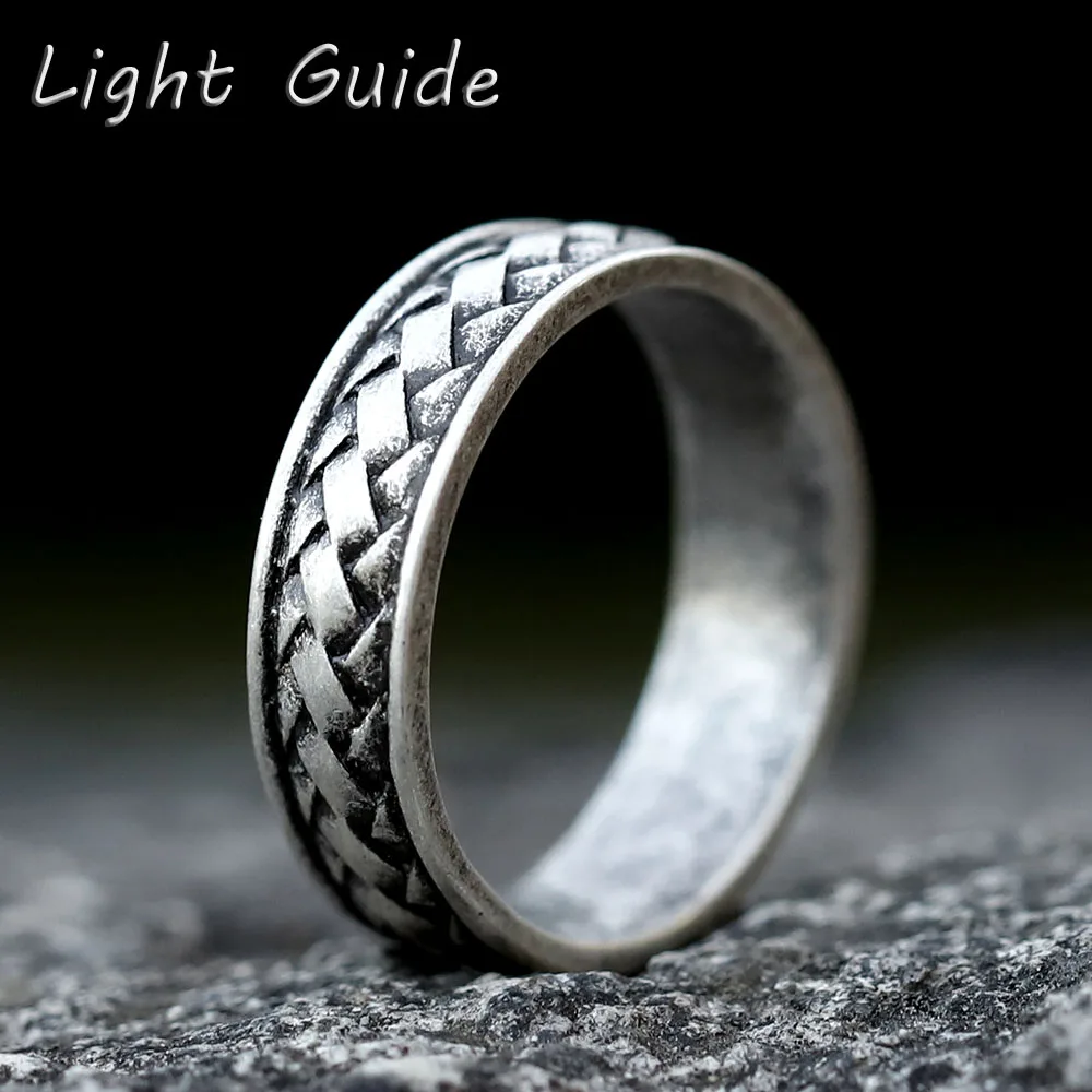 2022 NEW Men's 316L stainless-steel rings Simple VIKING RING for teen fashion Jewelry Gifts free shipping