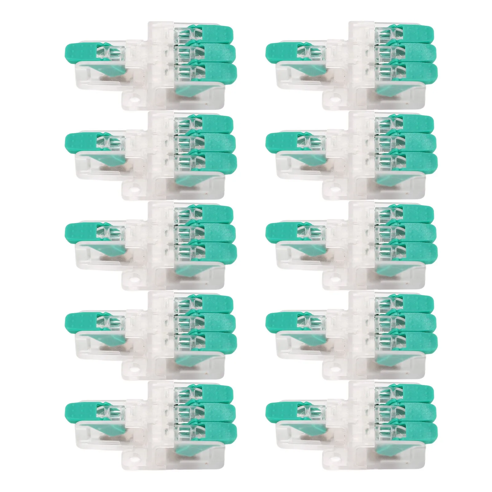 10 Pcs Wire Connector Y613G 1 in 3 Out Flame Retardant Wire Conductor Connector for 10 To 20AWG 41A 450V
