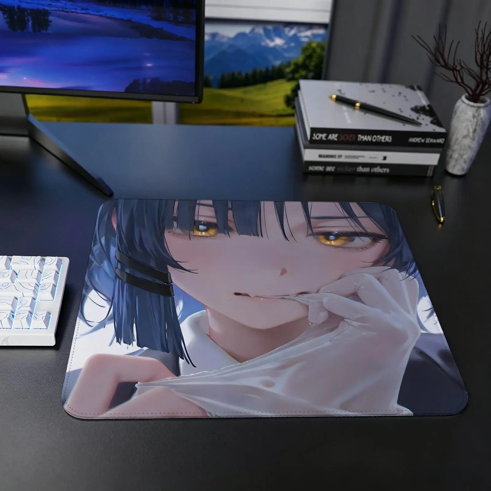 Bocchi the Rock Mouse Pad Regular gaming mouse pad S/M/L size Office mouse pad Laptop desk mat Stitched edge mouse pad