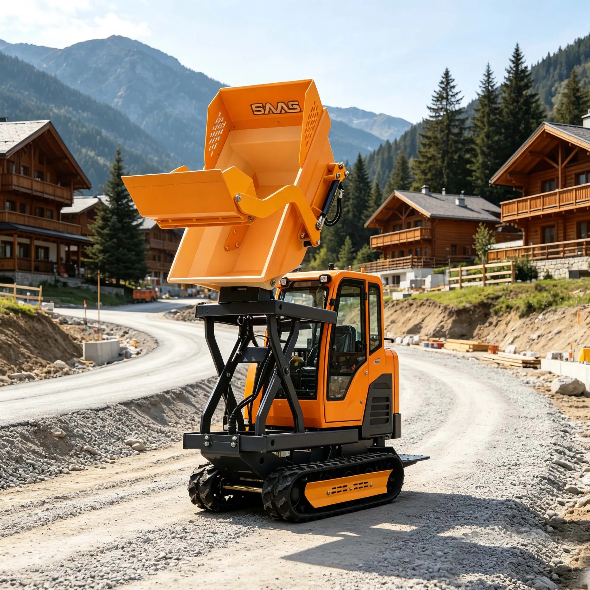 High-power small dumpers 12 ton crawler dumper dumper mobile small tractor loader dumper truck self loading