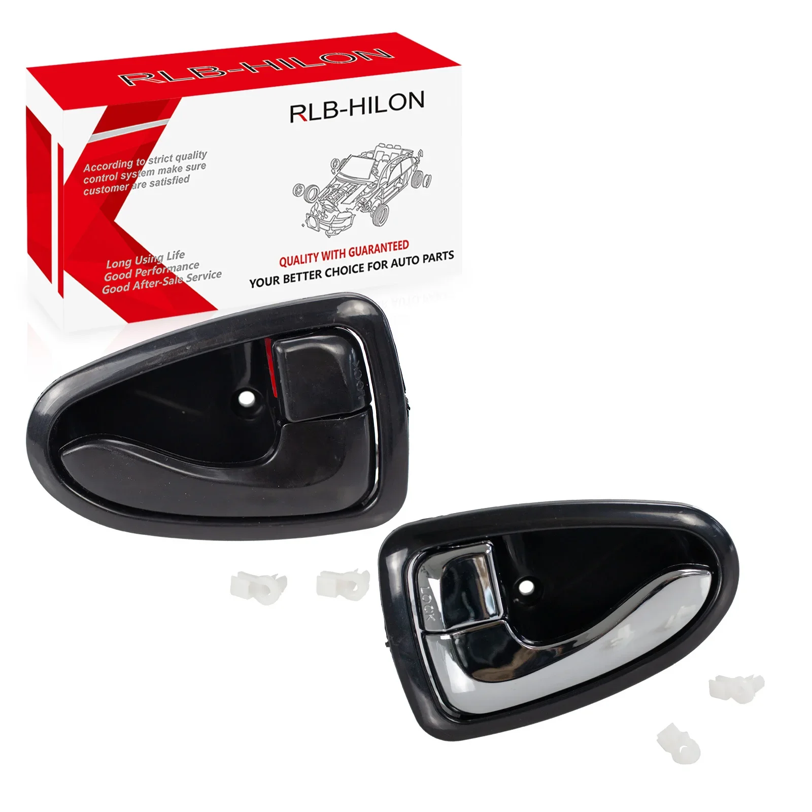 

Внутренняя дверная ручка автомобиля, черная хромированная для Hyundai Accent / Verna 2000 2001 2002 2003 2004 2005 2006, внутренняя дверная ручка 8262025000