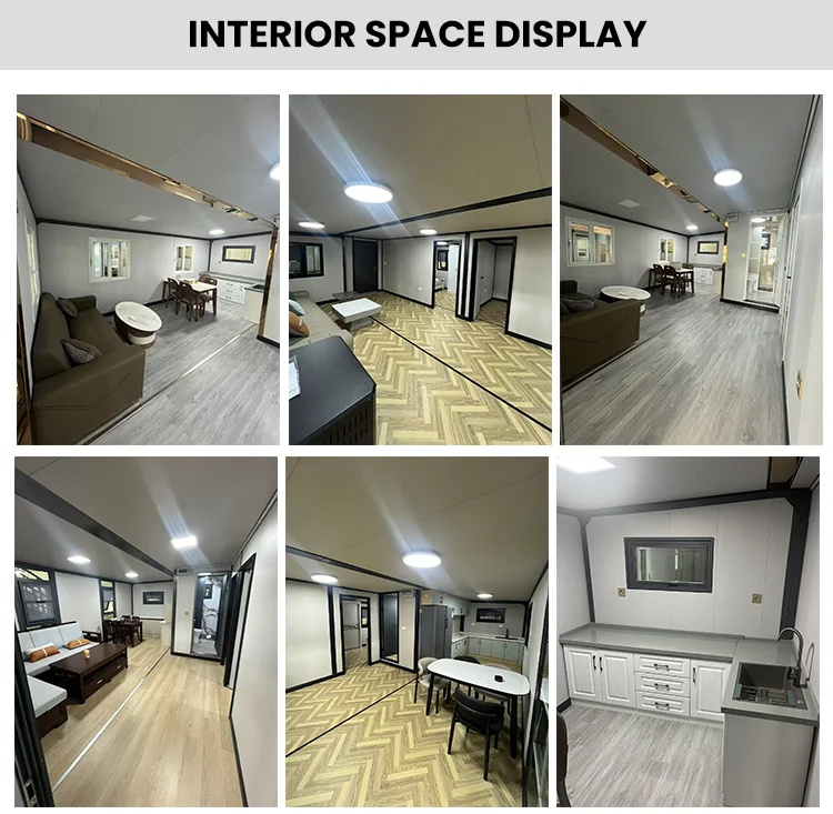 Large Space Double Wing Folding Luxury Prefabricated 20ft 40ft Expandable Container House