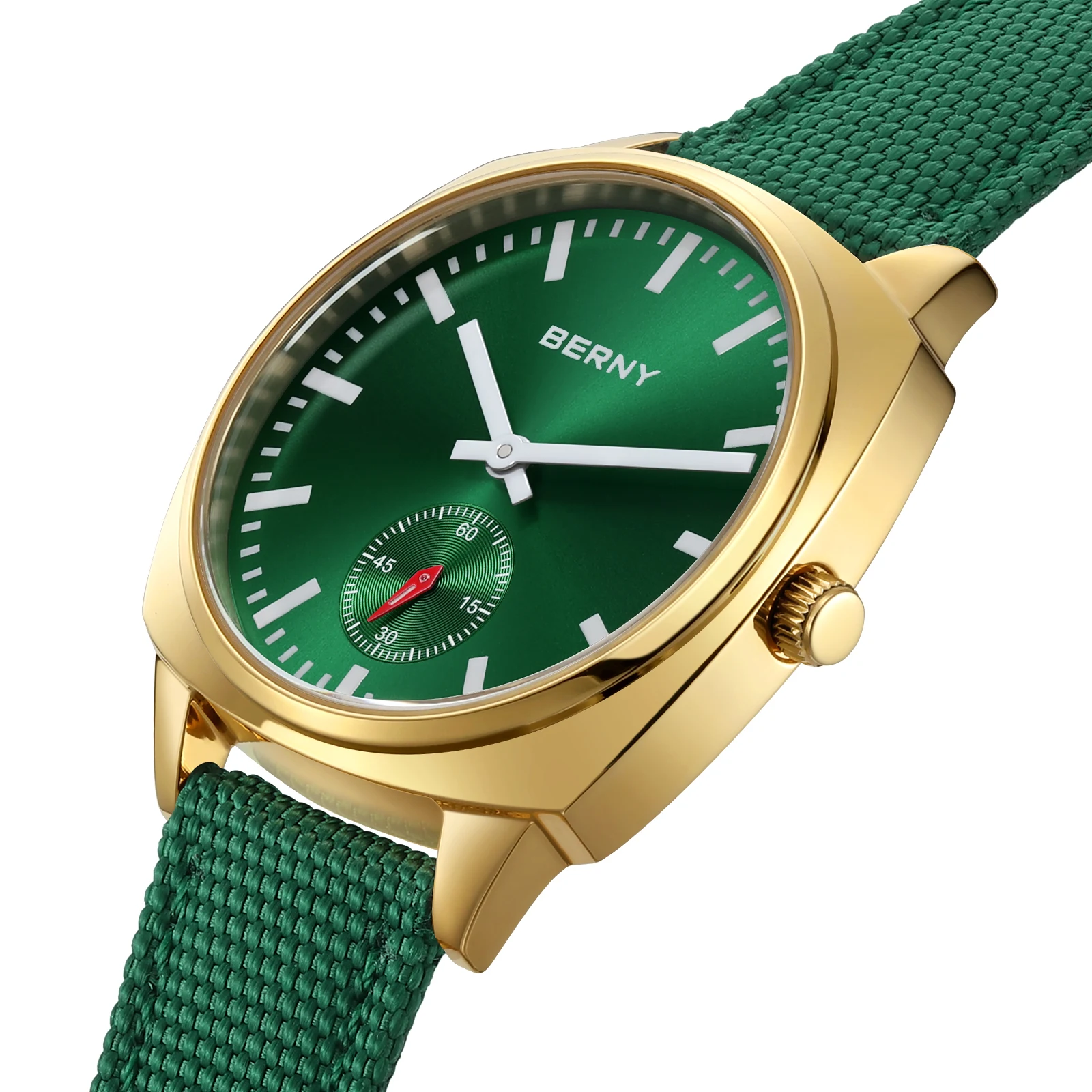 BERNY Gold Watch for Women Quartz Ladies Watch Simple Versatile Simple Dial Wristwatch Waterproof Leisure Casual Watch for Women