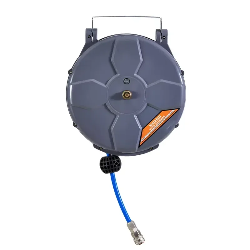 Outdoor High Pressure Plastic Fixed Garden Spray Water Auto Retractable Hose Reel Drume Cart Set