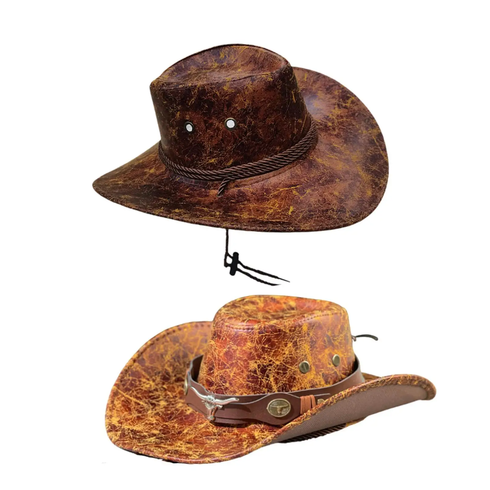 Western Cowboy Hat Stylish Summer Outdoor Sun Hat for Themed Party Camping