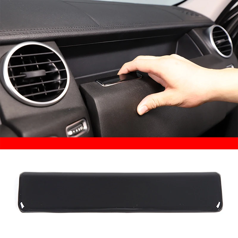 

For Land Rover Discovery 4 LR4 2010-2016 ABS black car passenger dashboard storage box switch cover car interior accessories