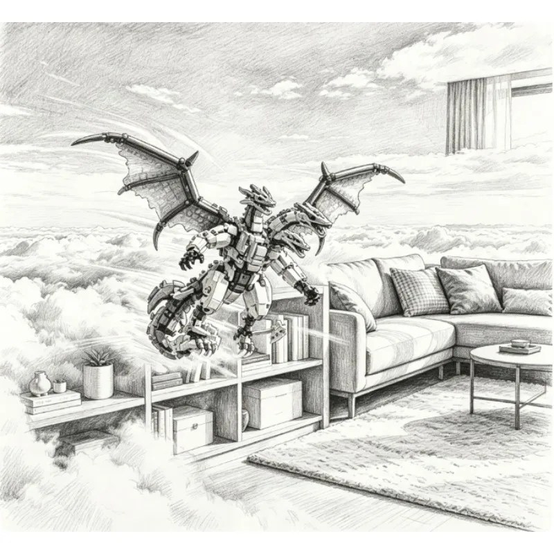 2026 The Latest Fun Animated Dragon Toy Model for 2026 Can Be Used As An Adult Collage and Holiday Gift