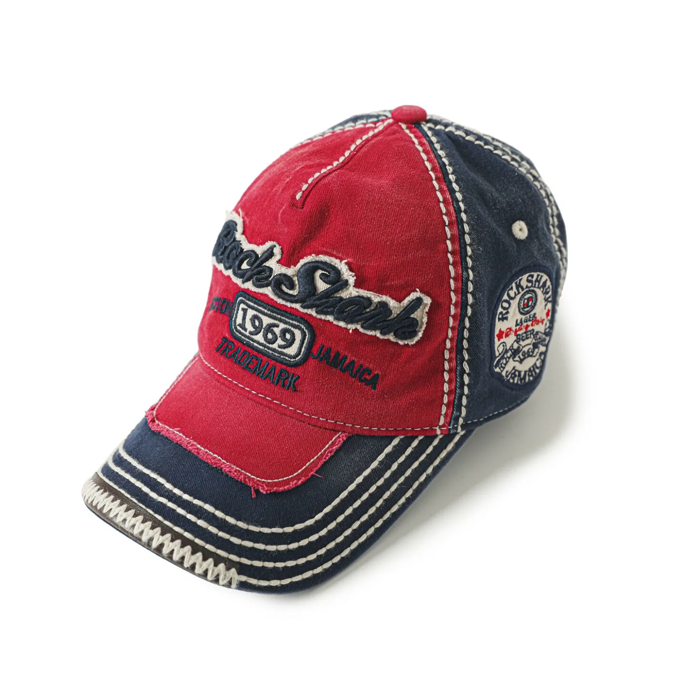 American Retro Casual Hat Heavy-duty Embroidered Duckbill Hat Men Visors