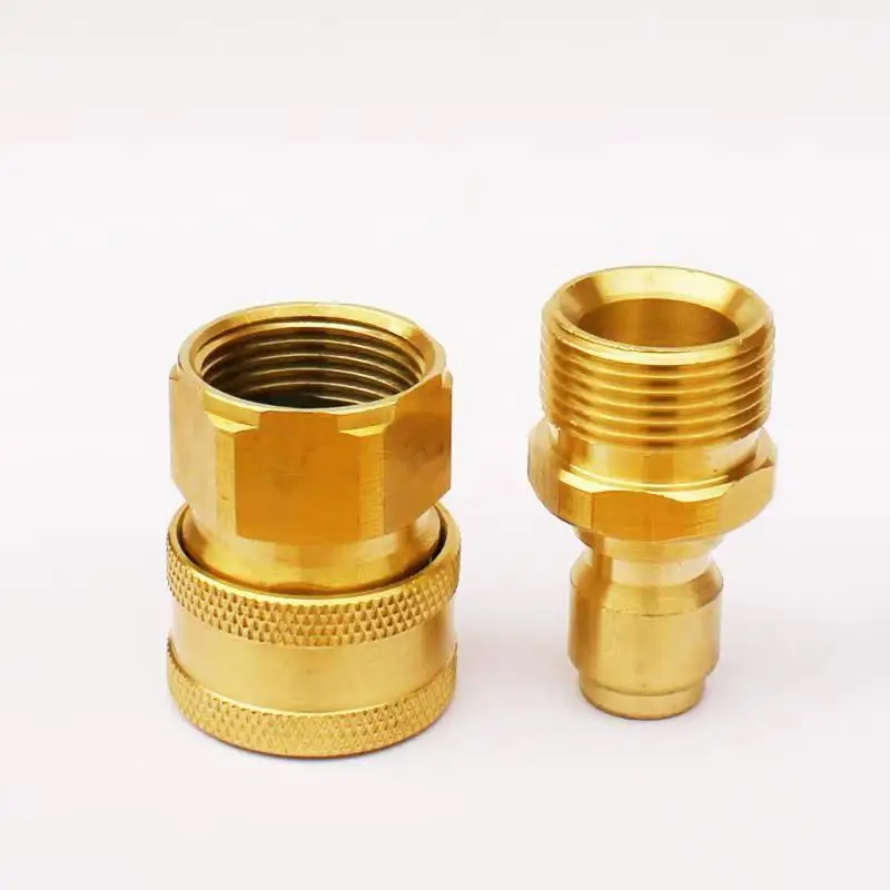 1PC Brass High Pressure Washer Adpaters Swivel Joint Connector Hose Fitting Thread 360 Degree Rotation Hose Sprayer