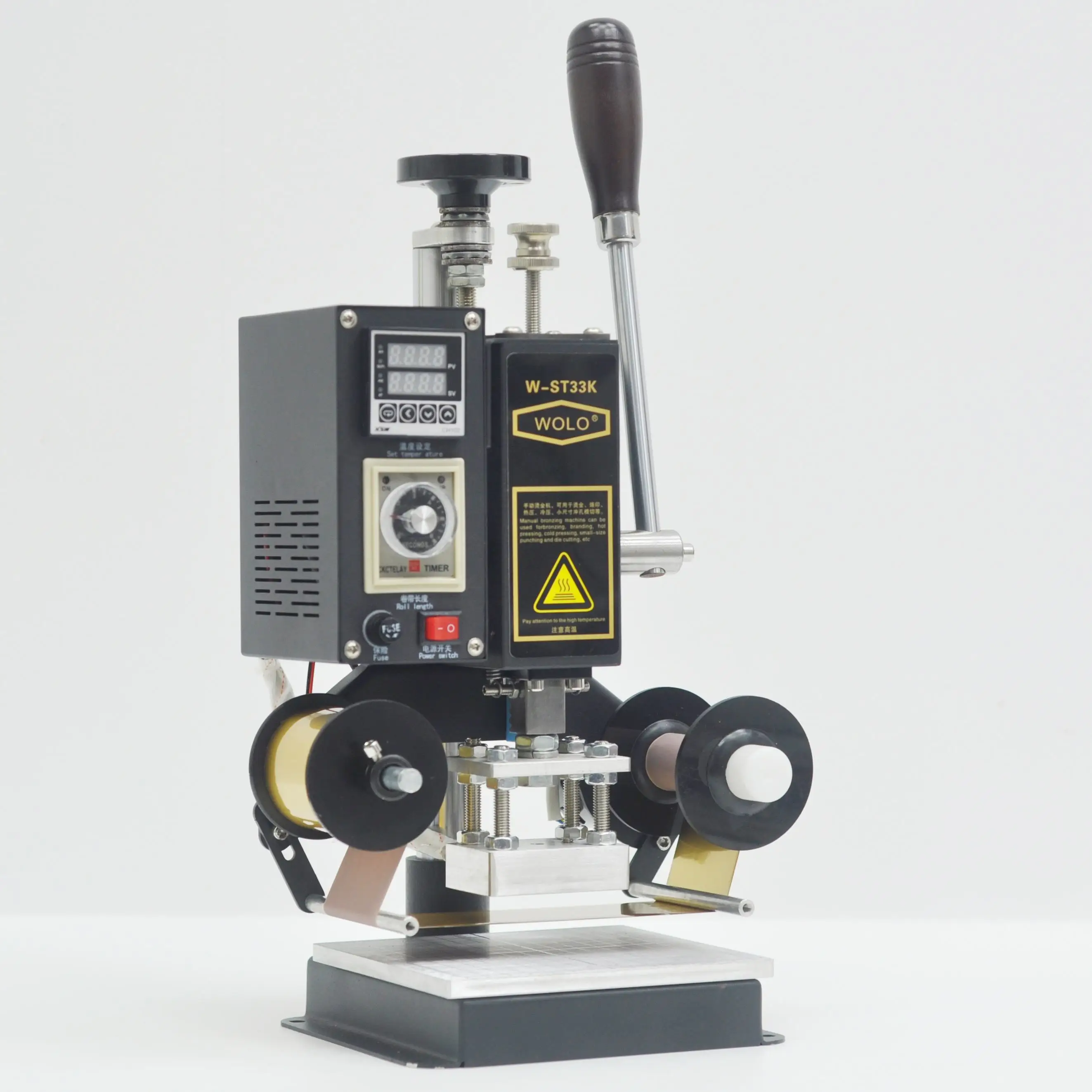 

W-ST33K Stamp Gold Hot Foil Embossing Stamping Printing Machine for Leather Plastic