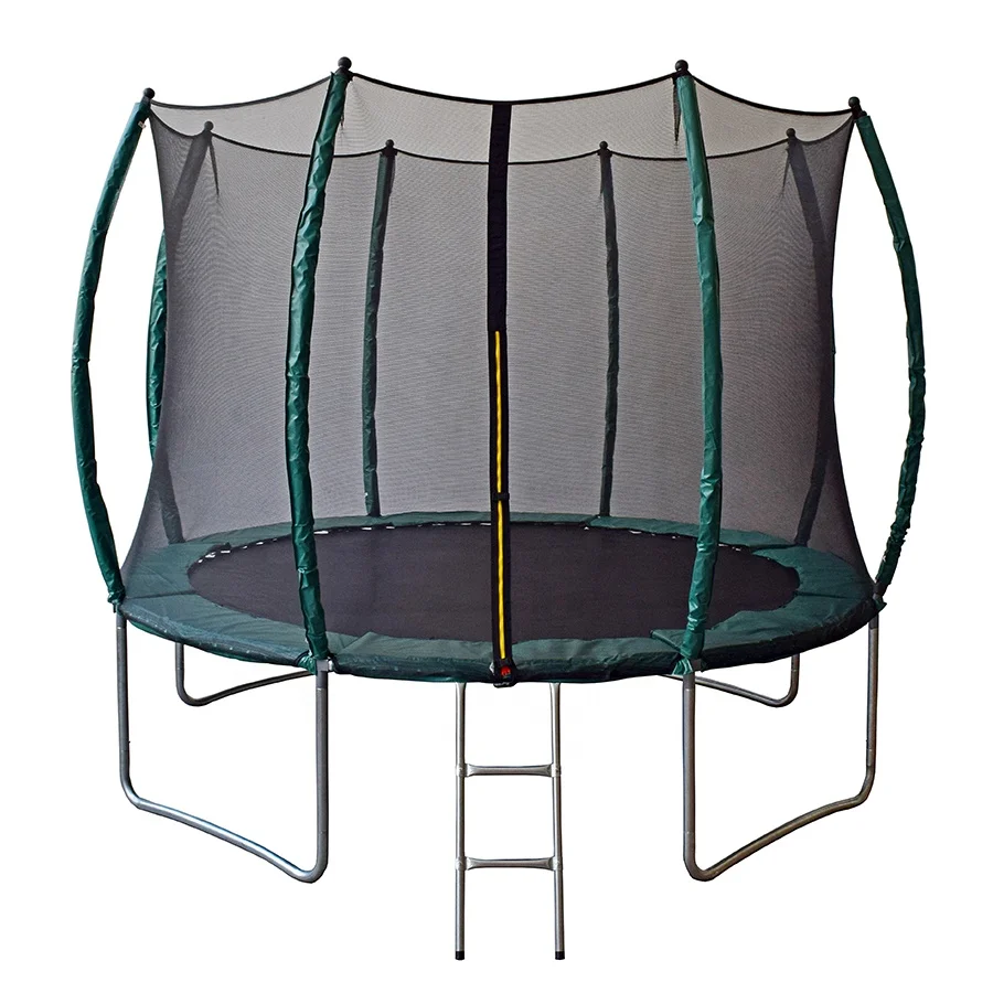 10 '12' Outdoor Cheap Trampoline Kids Adults with Safety Net Big Bungee Trampoline Park Games