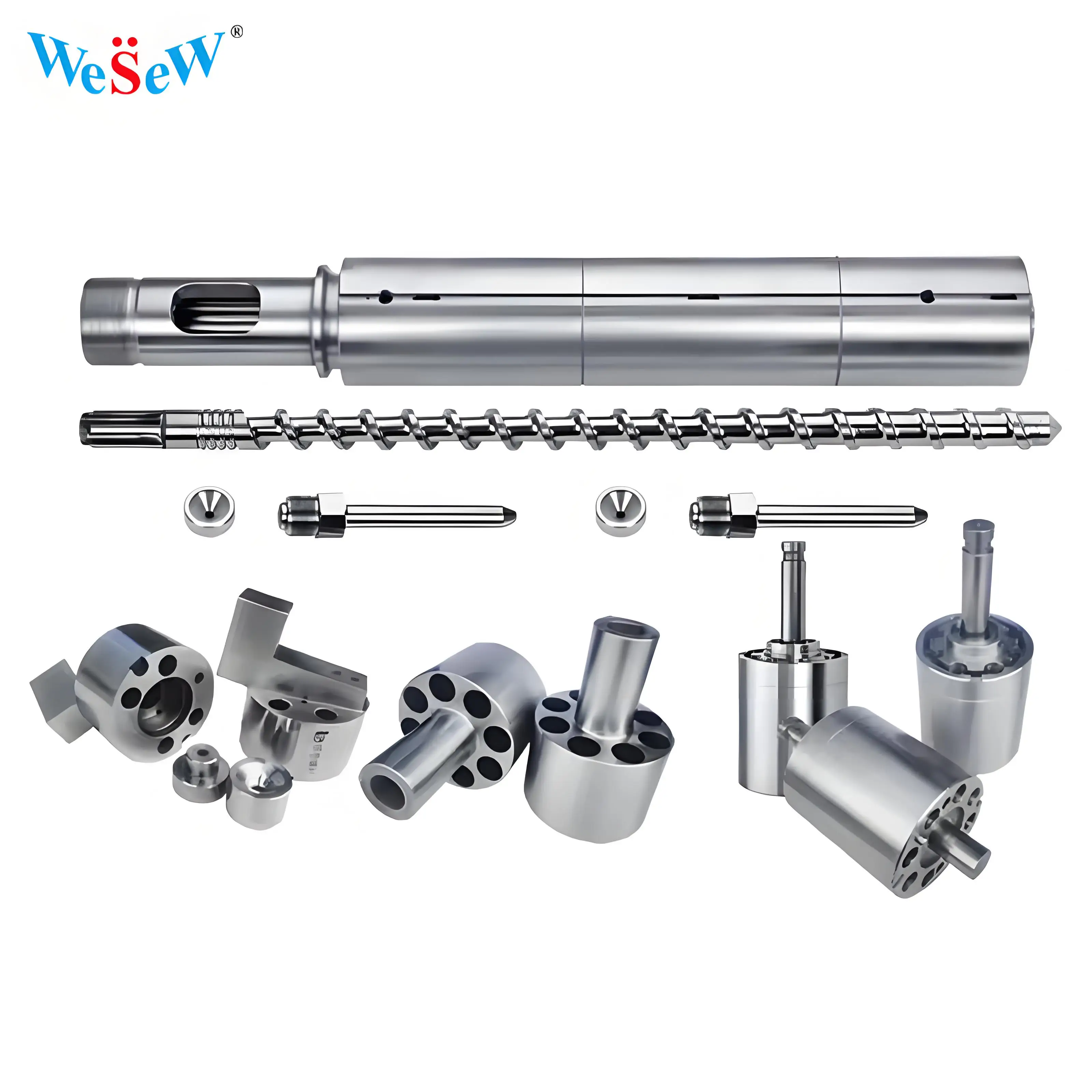 High Precision Stainless Steel Injection Screw Customized Processing Service for Industrial Plastic Production Needs