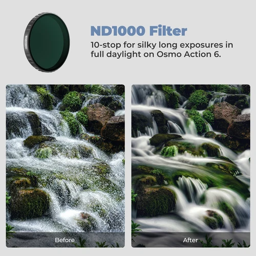 Imagen 2 del producto Freewell-filtro único Compatible con cámara DJI Osmo Action 6, CPL, LPR, ND1000, Black Glow Mist 1/4, accesorios de fotografía con filtro