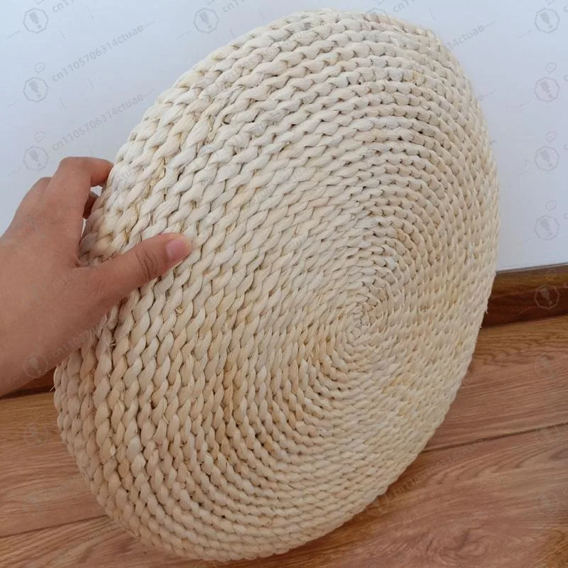 

45Cm handmade home decoration round woven straw meditation mat