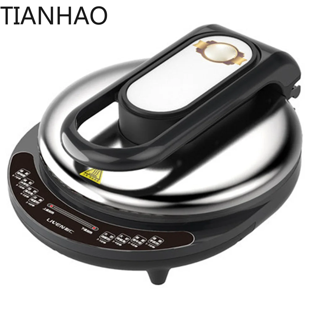 Double-sided Crepe Maker Grill Pan Household Electric Baking Pan Heating Crepe Maker Skillet Pancake Baking Machine Griddle