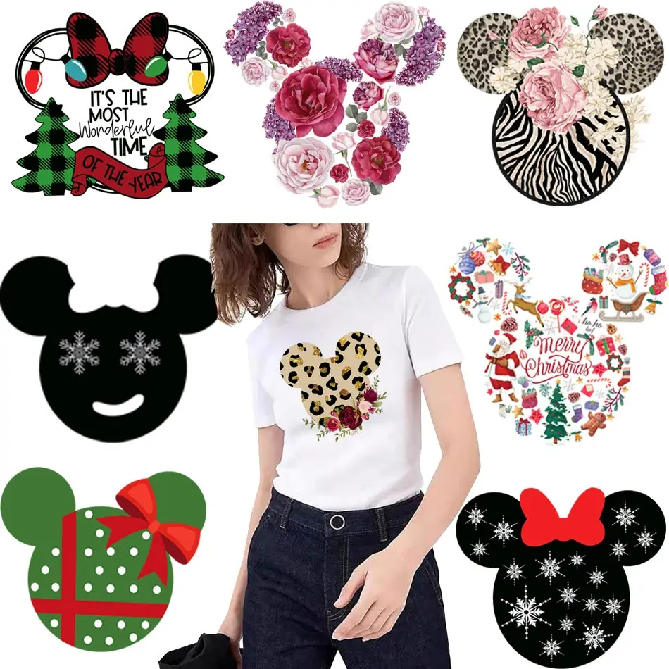 Cute Cartoon Heat Transfers For Clothing DIY Fine Iron On Thermal Stickers On T-shirt Beautiful Design Patches On Clothes Decora