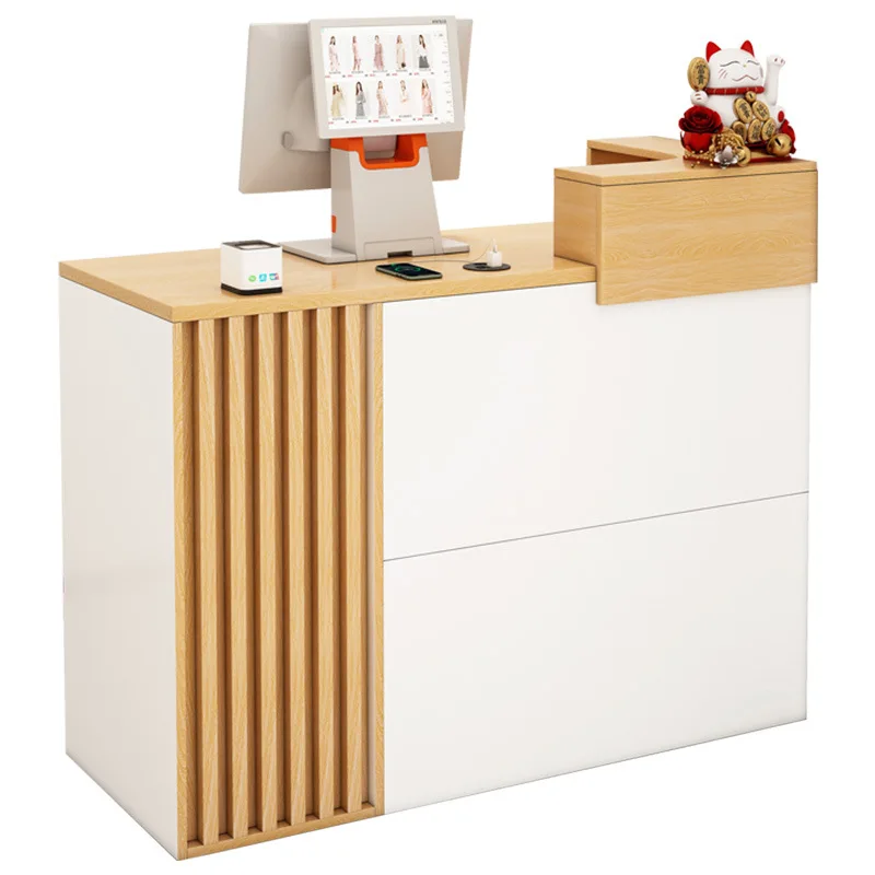 Modern Clothing Store Cashier Desk Simple Commercial Shop Hair Salon Beauty Salon Reception Desk Dress Shop Cashier Counter