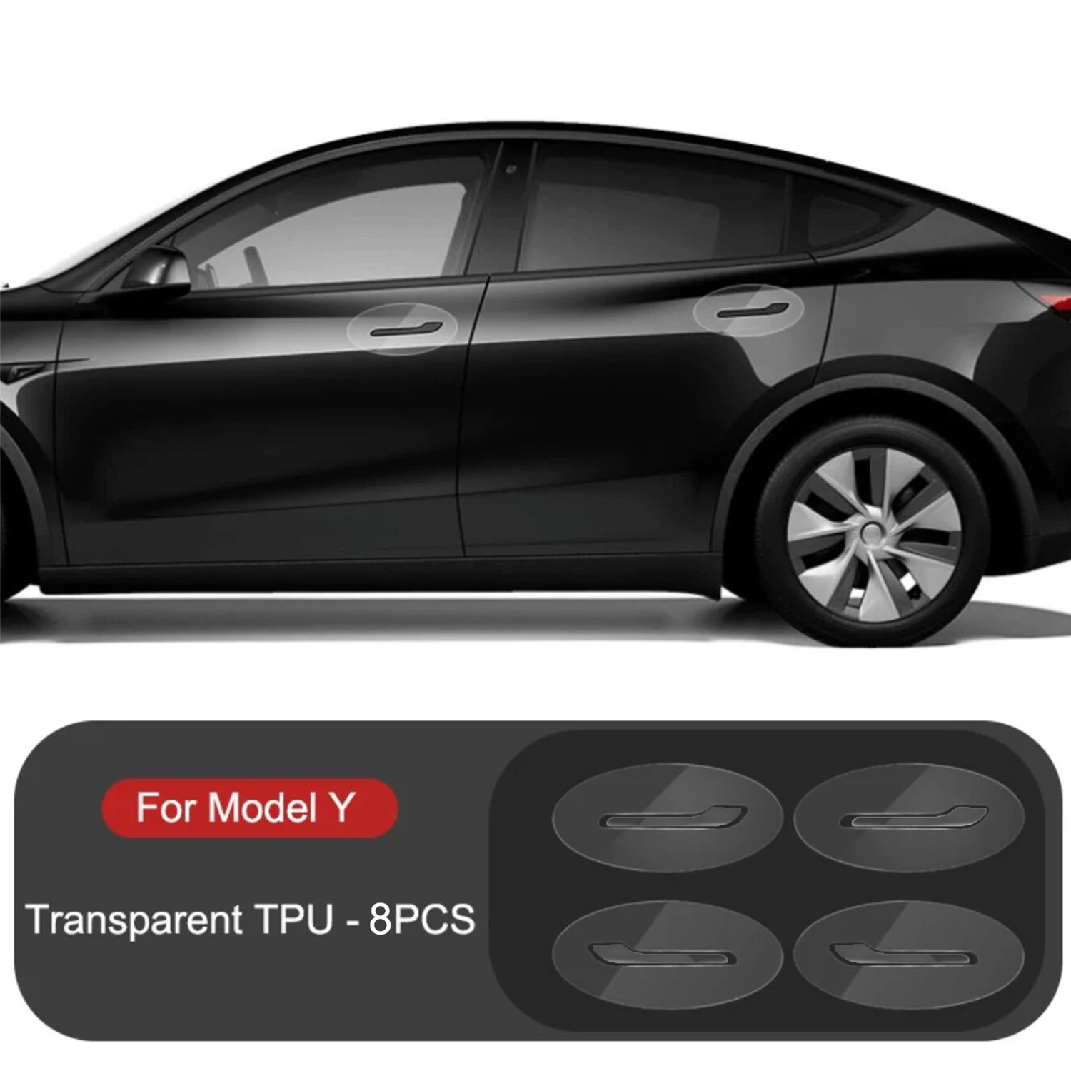 For Tesla Model 3 Model Y 2017-2025 Door Handle Paint Protective Film Anti-scratch TPU Film Car Clothing Precut Invisible PPF