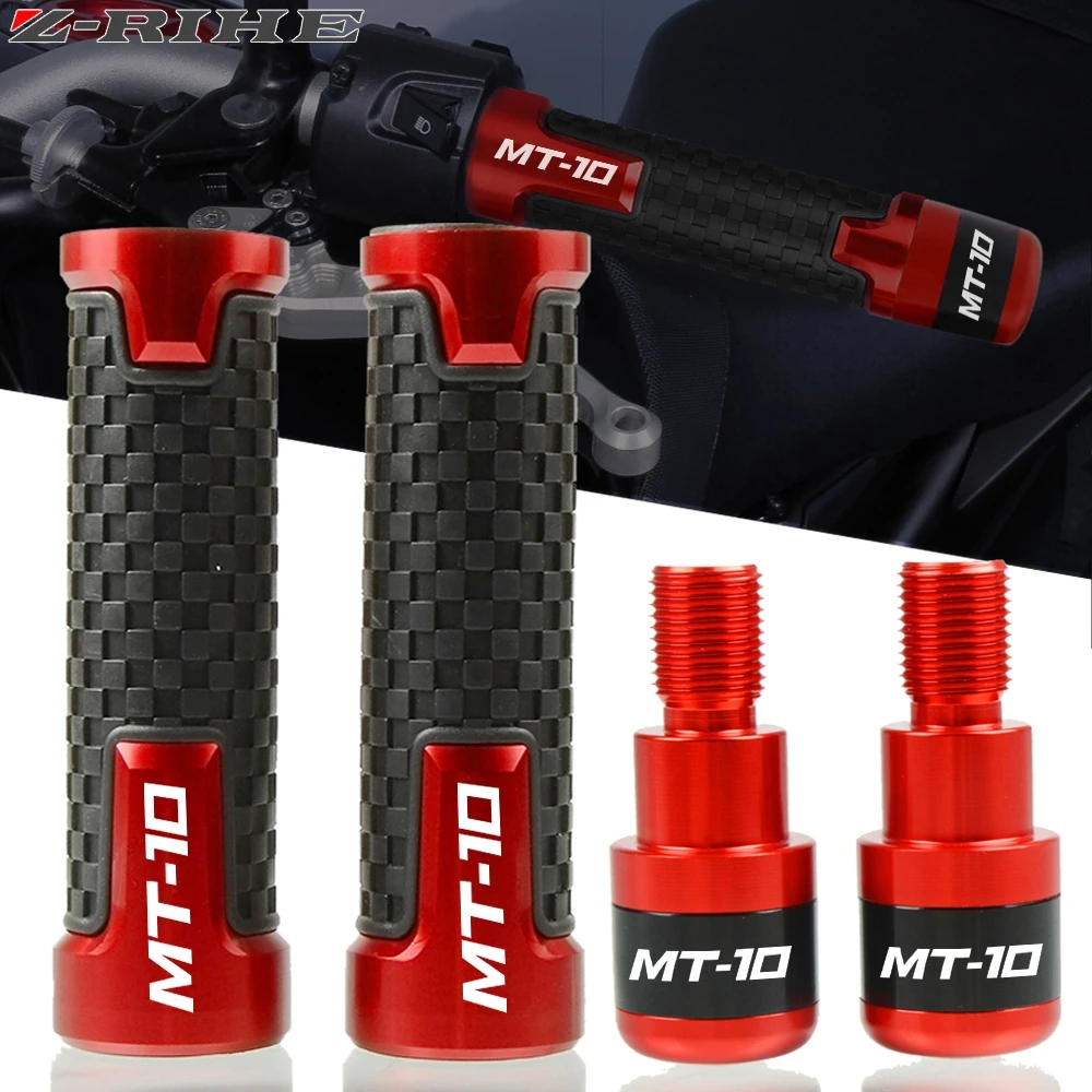 

MT FZ 10 Motorcycle CNC Accessories Handlebar Grips Handle Bar Hand Grip Ends Cover Cap FOR YAMAHA MT-10 FZ-10 MT10 FZ10 2016