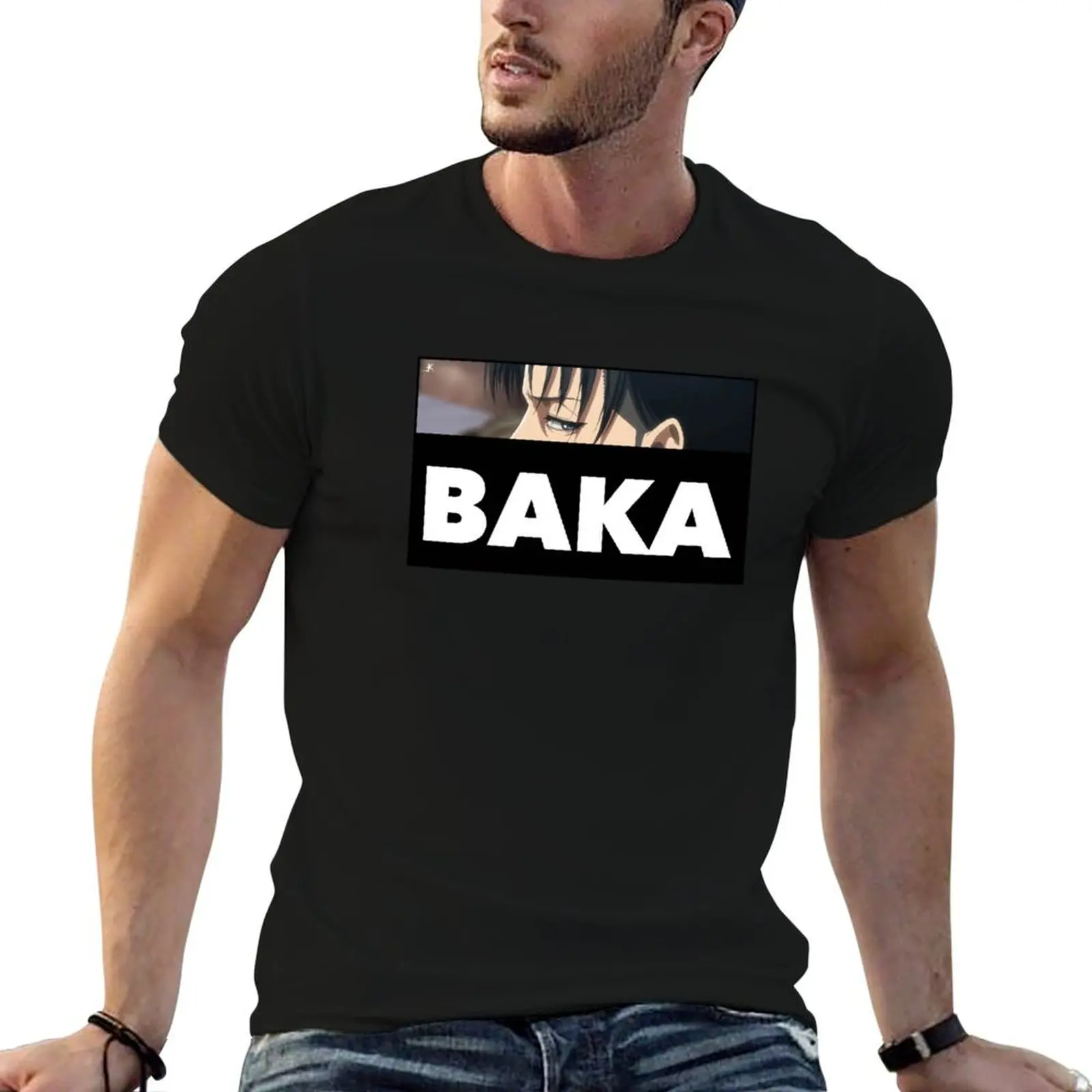 

shirt Ackerman shirts high t casual T-Shirt cotton quality Levi man t AoT Baka