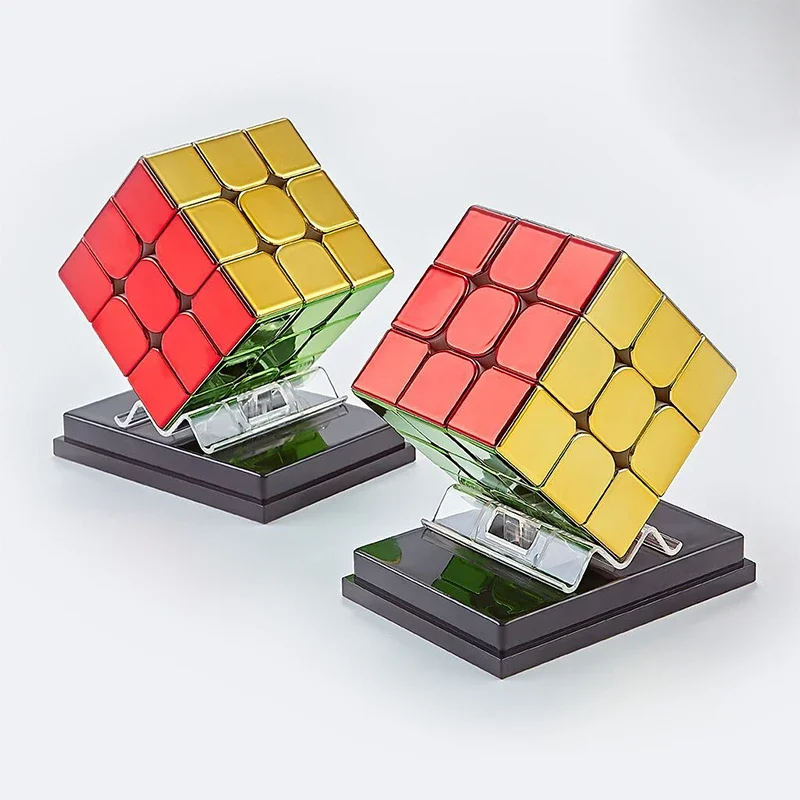 Plating 3x3x3 Magnetic Magic Cube 3x3 Professional Speed Puzzle Children\'s Fidget Toy Cubo Magic Cube Puzzl Magic Cubes