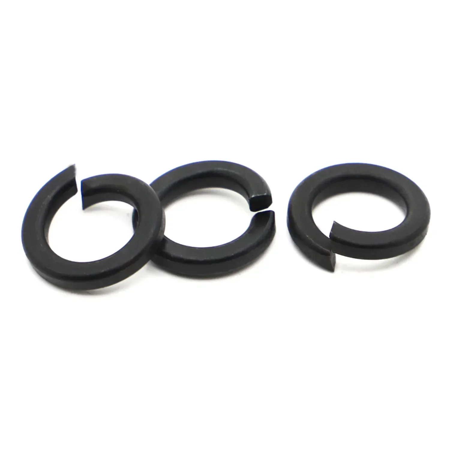 5-100pcs M2 M2.5 M3 M3.5 M4 M5 M6 M8 M10 M12 M14 - M24 DIN127 GB93 Black Grade 8.8 Steel Spring Washer Split Lock Elastic Gasket