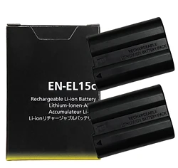 2 X EN-EL15C EL15C Battery For Nikon ZF Z5 Z6 Z6 II Z7 Z7II D600 D610 D600E D800 D800E D810 Camera